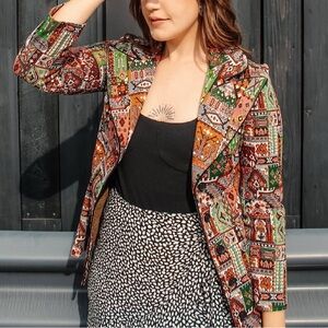 Vintage 70s Tapestry Jacket by Paula Brooks